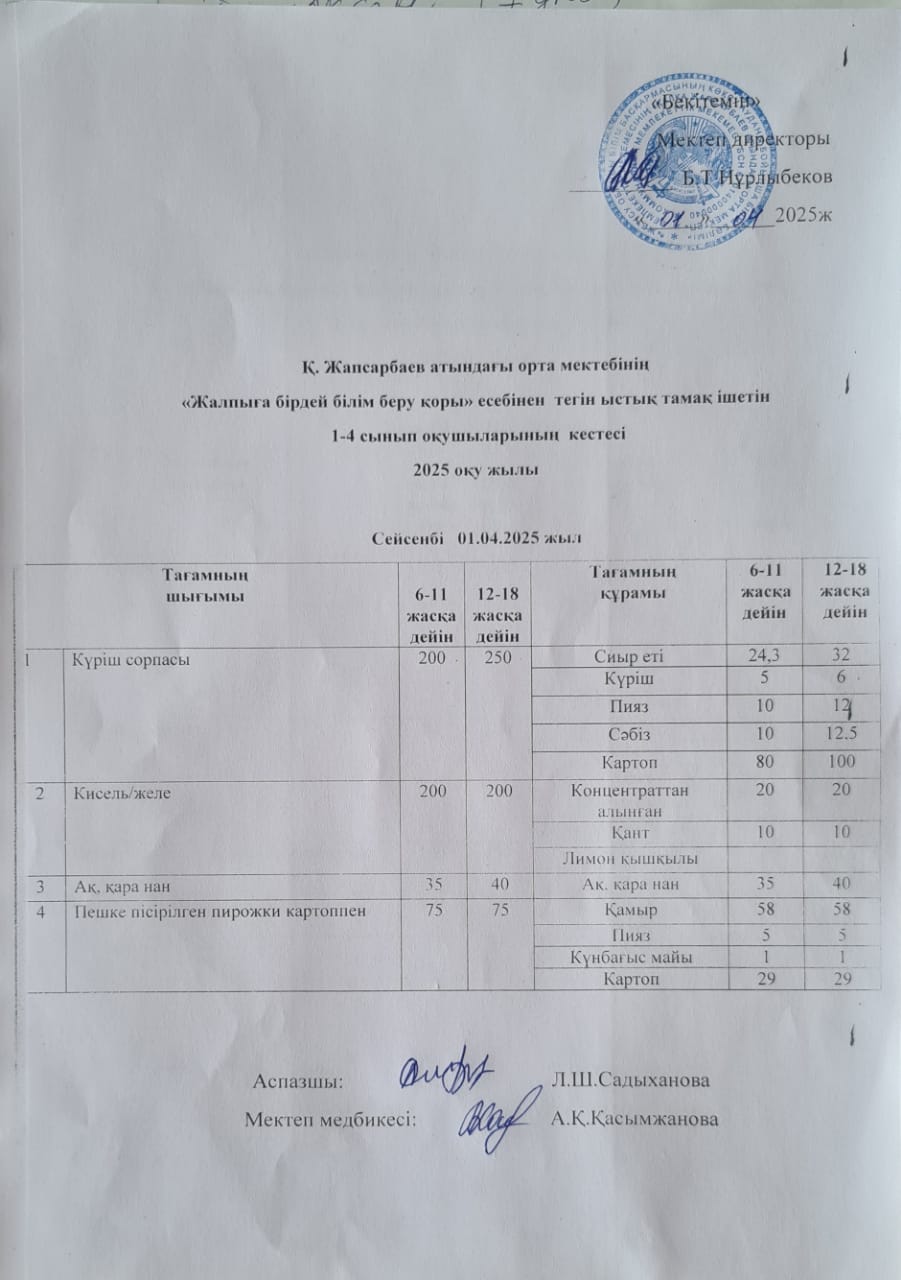Ас мәзір