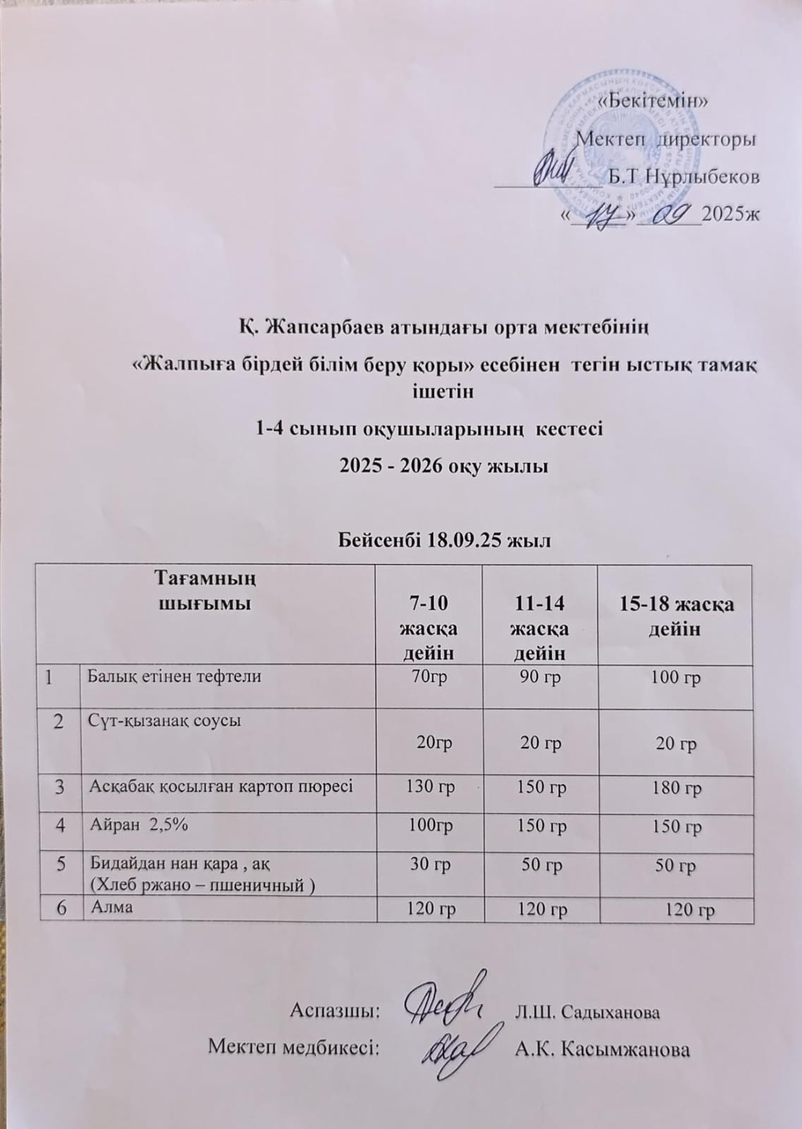 Ас Мәзірі